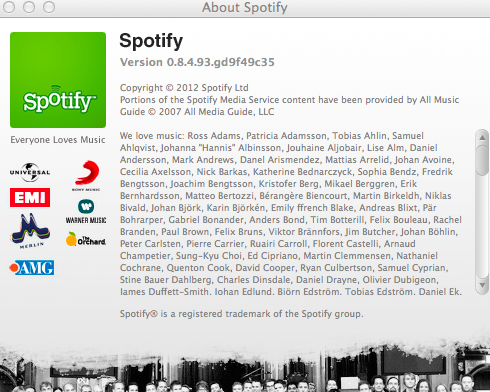 Spotify quits playing
